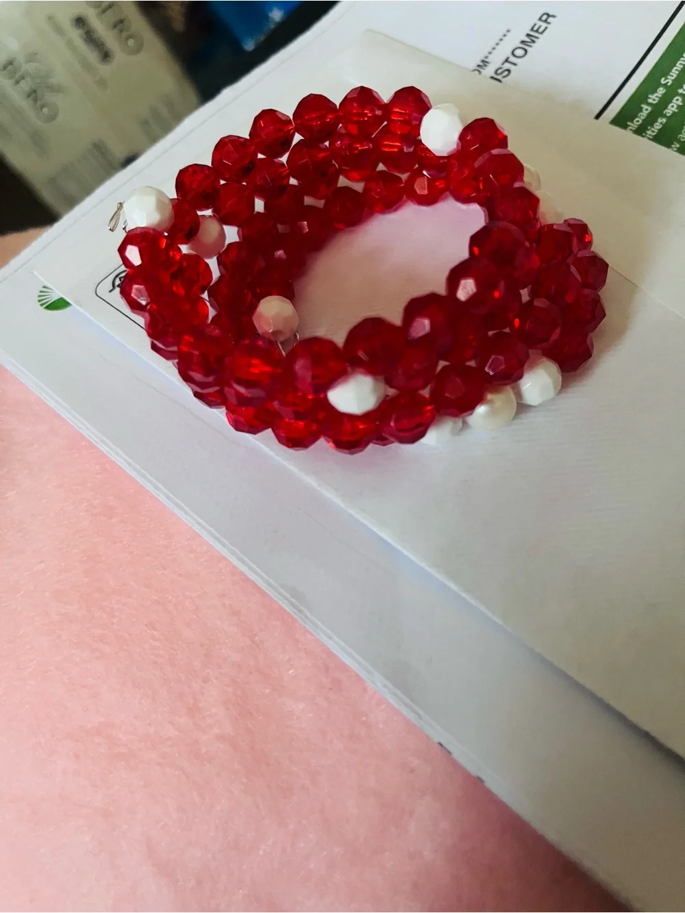 Handmade bold red
